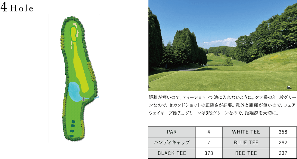 はくちょうコース4Hole