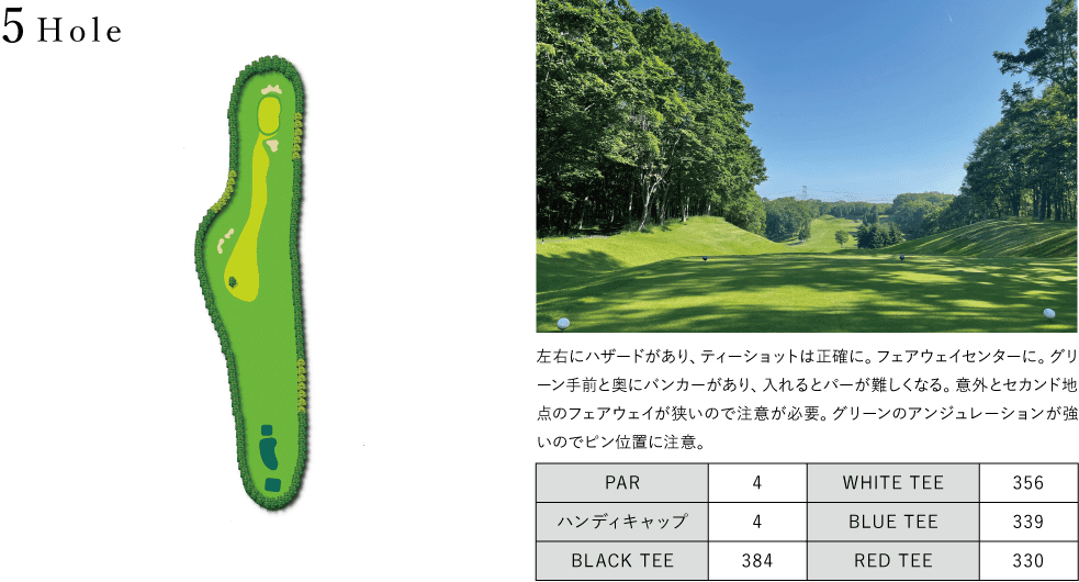 はくちょうコース5Hole