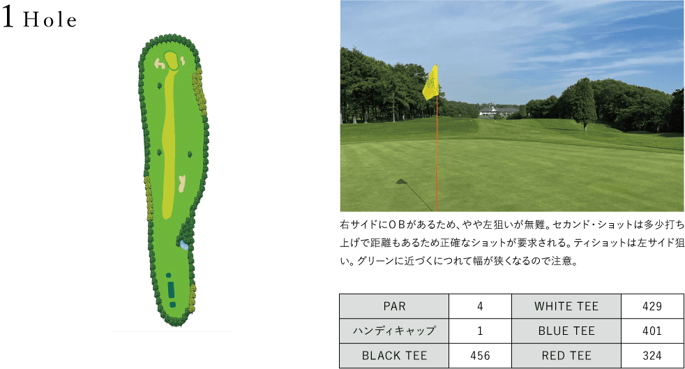 せきれいコース1Hole