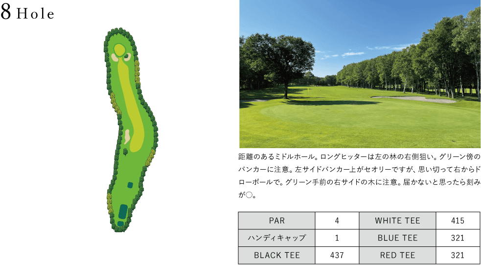 おしどりコース8Hole